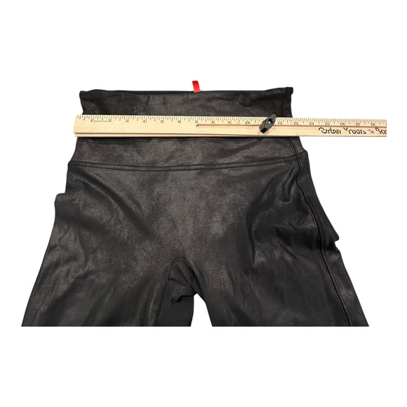 Spanx Faux Leather Leggings Women's Black High Waisted‎ Size Large - Picture 12 of 14